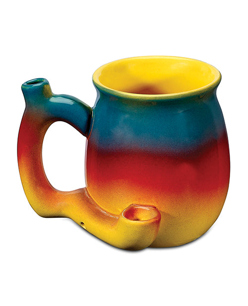 Fashioncraft Small Deluxe Roast & Toast Mug Sunset in vibrant sunset colors with unique design for coffee and smoke.