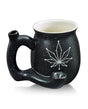 Fashioncraft Small Deluxe Mug Constellation with built-in pipe and white leaf design on a night sky background.
