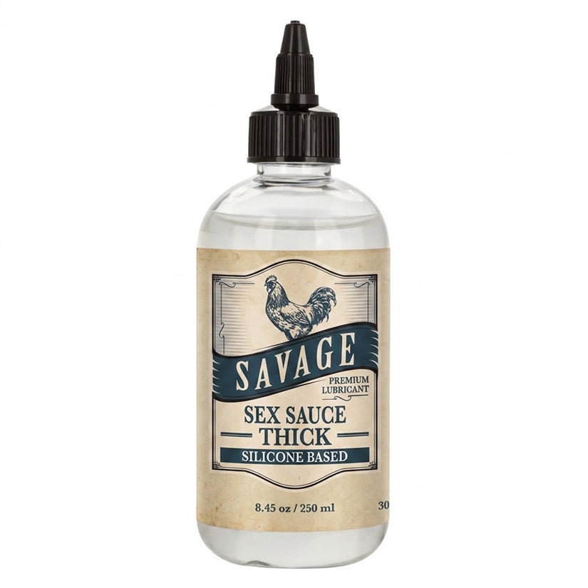 Savage Sex Sauce Thick Silicone Lubricant 8.45 Oz