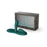 ZALO Flora Smart Vibrating Pad in turquoise green with luxury packaging, featuring multiple motors for simultaneous stimulation.
