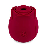 Loe The Rose Premium Suction Stimulator Red, a beautiful handheld pleasure toy designed for sensitive spots.