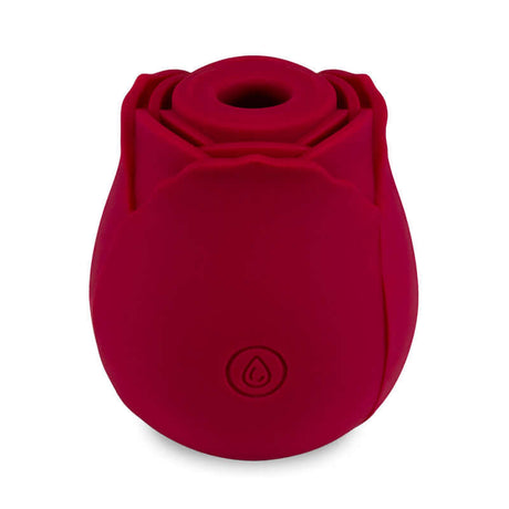 Loe The Rose Premium Suction Stimulator Red, a beautiful handheld pleasure toy designed for sensitive spots.