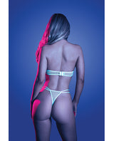 Glow In My Sight Mesh Cut-Out Bra & Panty Set Light Blue - Image 3