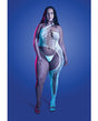 Lights Get Low Floral Knit Bodystocking & Panty White QS