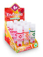 ID Frutopia Flavored Lube Display 12 Assorted Bottles showcasing vibrant fruit-flavored lubes on a colorful display.