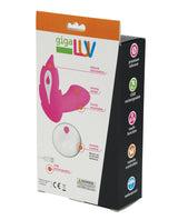 GigaLuv Deep Secret Massager with Remote Pink packaging showcasing features and design for internal and external stimulation.