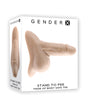 Gender X Stand To Pee Light STP Packer Ivory product packaging with realistic design and body-safe TPE material.
