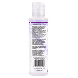 Gender X Sili-Water Hybrid Lubricant 4 Oz bottle back with usage instructions and ingredients