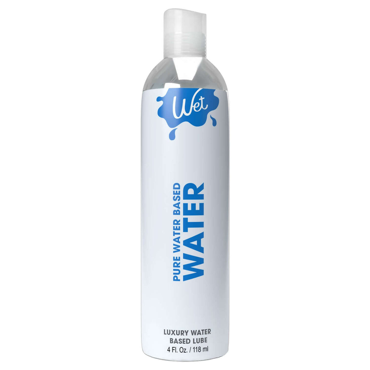 Wet Water Pure Water-based Lubricant 4 Oz bottle for intimacy and pleasure with easy clean-up.