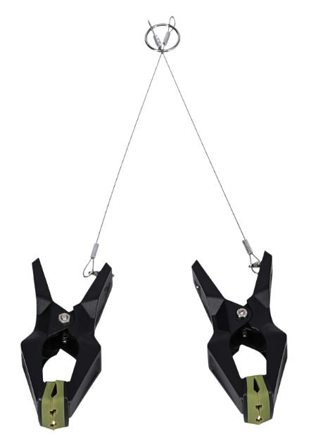 Fort Troff Hardwire Hangers Nipple Clamps Black with ergonomic design and silicone pads for maximum grip and control.