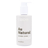 Coochy Shave Cream Au Natural 8 Oz bottle for a rash-free, silky shave and soothing self-care.