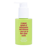 Coochy Shave Cream Melon Madness 3.4 Oz in a vibrant green bottle, featuring watermelon and hibiscus scent.