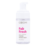 Coochy Fab Fresh Intimate Foaming Cleanser Peony 4 Oz bottle for gentle daily wash and hydration.