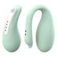 Tracys Dog Hi Pee Remote Control Vibrator in mint green, showcasing ergonomic design and user-friendly controls.