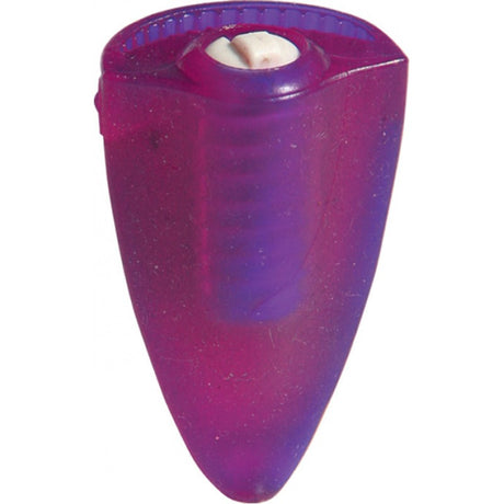 Hott Products Tongue Teaser Silicone Oral Vibrator Purple designed to enhance oral intimacy with a tongue-shaped vibrating ring.