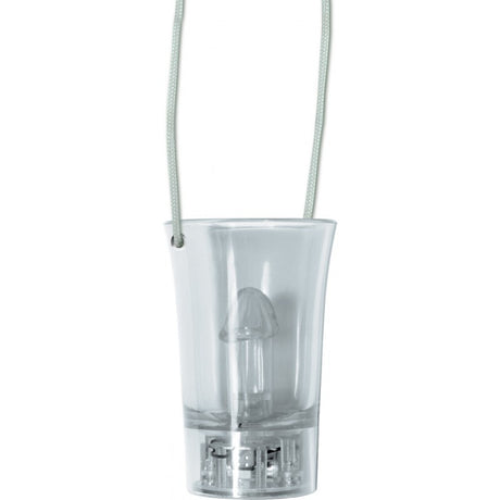 Light Up Pecker Party Shot Glass designed for bachelorette celebrations with a cheeky penis detail.