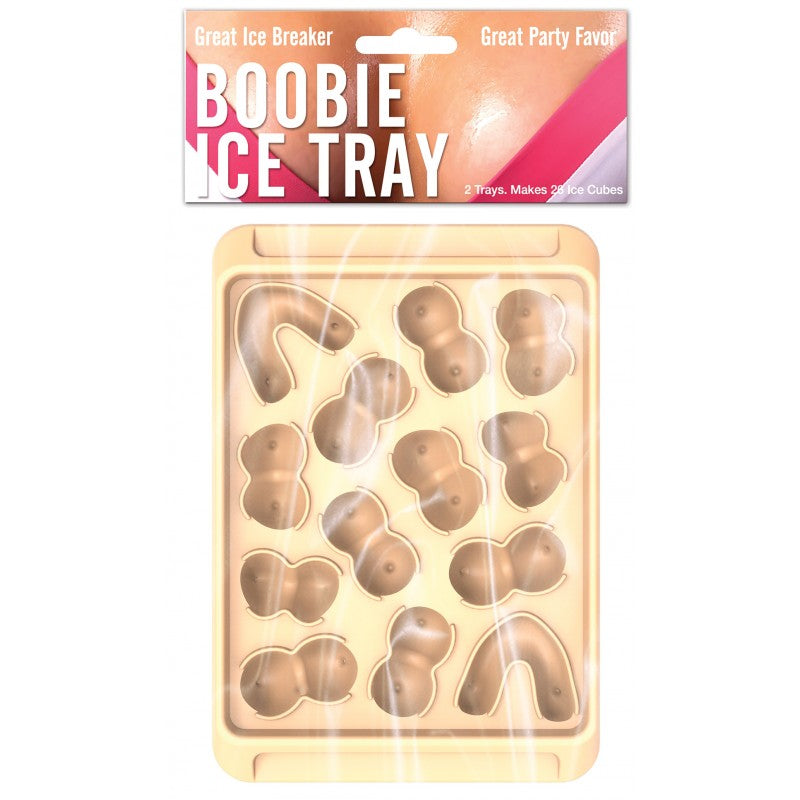 Boobie Ice Cube Tray Assorted Boobie Shapes for fun party drinks and ice cubes.