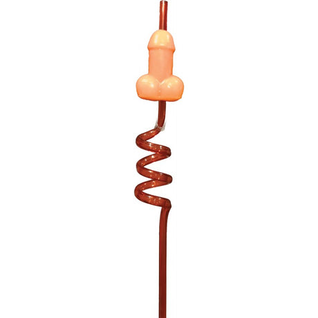 Pecker Candy Straw Strawberry Flavored Lollipop with a playful design for bachelorette parties.