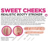 Skinsations Sweet Cheeks Ass & Pussy Stroker Vanilla with realistic body morphing and lifelike textures for enhanced pleasure.