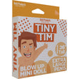 Tiny Tim Blow Up Party Doll Vanilla packaging showcasing 26 inch tall inflatable novelty mini doll.