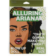 Hott Products Alluring Ariana Blow Up Doll Caramel package featuring bold graphics and playful text.