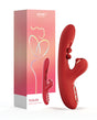 Tickler Wiggling G-Spot & Tapping Clitoral Vibrator Red packaging and product image from Honey Play Box.