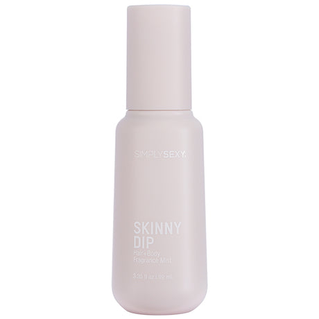 Simply Sexy Pheromone Hair & Body Mist Skinny Dip 3.35 Oz in a sleek bottle, perfect for a refreshing everyday scent.