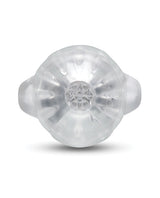He-Vibe Vibrating Suck Master Male Masturbator top view showcasing its unique design and texture.