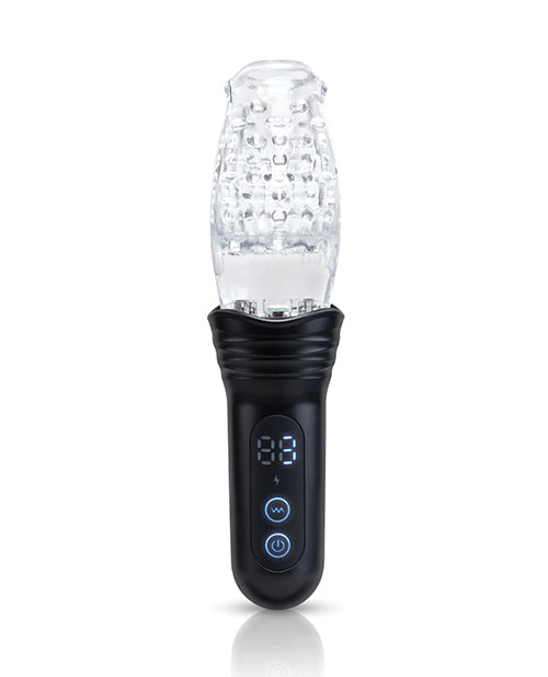 He-Vibe The Original Gluk Gulk Thrusting Oral Masturbator with a clear sleeve and control buttons.