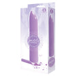 The 9's Pastel Vibes Lavender Single Speed Vibrator packaging showcasing its sleek design and lavender color.