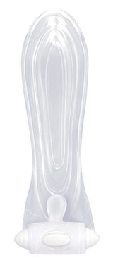 The 9's Vibrating Sextenders Contoured body-safe extender sleeve with built-in bullet for enhanced stimulation.