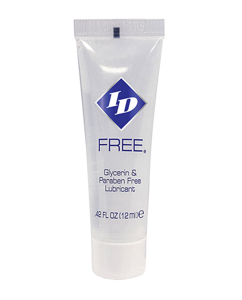 ID FREE Water Based Lubricant 12 ml Tube featuring a glycerin and paraben free formula.