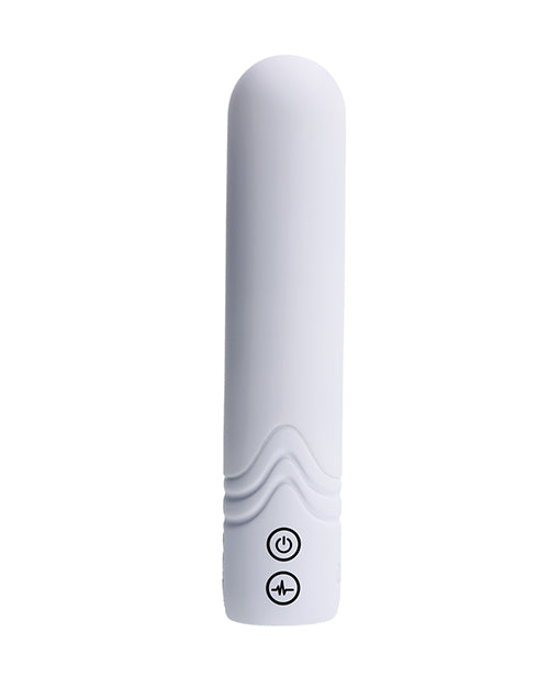 Illumination THE Bullet Vibrator White with sleek design and customizable LED lights for a personalized pleasure experience.