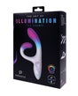 Illumination THE Rabbit Vibrator White packaging showcasing its elegant design and customizable features.