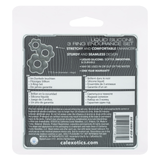 Alpha Liquid Silicone 3 Ring Endurance Set Grey packaging and features description.