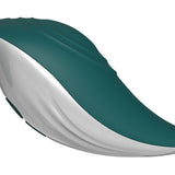 Evolved Palm Pleasure Teal Rechargeable Vibrator showcases its smooth design for ultimate satisfaction.