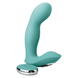 Jimmyjane Pulsus G-spot Vibrating Massager in teal, designed for precise g-spot stimulation and ergonomic comfort.