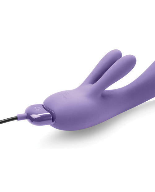 Je Joue FiFi 2 Silicone Rabbit Vibrator Purple close-up showcasing its sleek design and vibrant color.