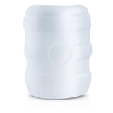 Screaming O Jackits Throttle Stroker Clear, a soft and stretchy stroker designed for enhanced solo sessions.
