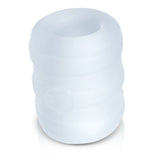 Screaming O Jackits Throttle Stroker Clear is a soft, stretchy stroker for elevated solo sessions.