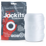 Screaming O Jackits Throttle Stroker Clear, ultra-soft stretchy stroker for enhanced solo sessions, body-safe and washable.