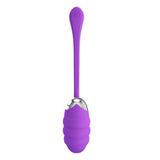 Pretty Love Franklin Rechargeable Egg Vibe Purple, smooth silicone vibrator with 12 vibration functions for intimate pleasure.
