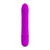 Pretty Love Beck Silicone G-Spot Vibrator Purple, sleek design for targeted G-spot and clitoral stimulation.