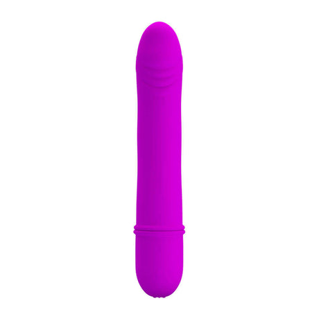 Pretty Love Beck Silicone G-Spot Vibrator Purple, sleek design for targeted G-spot and clitoral stimulation.