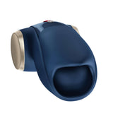 Fun Factory Cobra Libre II Vibrating Masturbator Night Blue, innovative hands-free stimulation device.