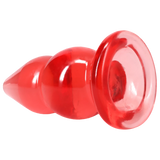 Crystal Jellies Double Pop Plug 6 Inch Pink showcasing its double curve design for layered sensations.