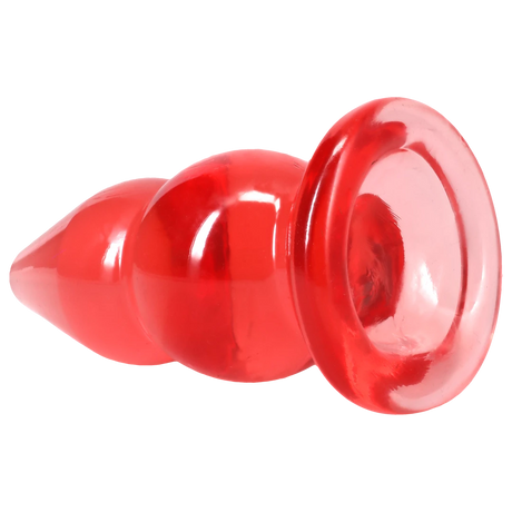 Crystal Jellies Double Pop Plug 6 Inch Pink showcasing its double curve design for layered sensations.