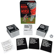 Making Bad Situations Worse Adult Party Card Game with outrageous reaction cards and game components on display.