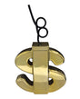 Kheper Games Metallic Gold Dollar Sign Cup with a curly straw for fun and stylish drinkware.
