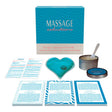 Kheper Games Massage Seductions Erotic Massage Kit with heart-shaped gel, instructions, and massage products.